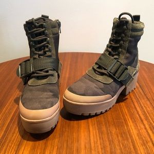 Steve Madden Nayra combat boots - camo